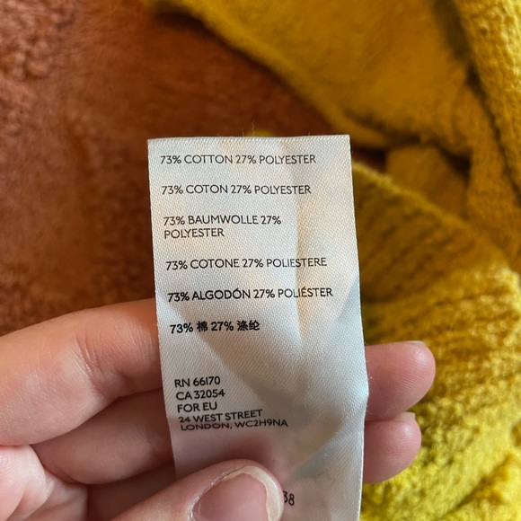 Anthropologie Valentina Yellow Sweater Tee - Picture 5 of 5